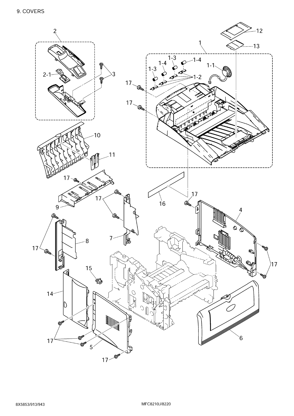 Brother MFC 8220 Service Manual and Parts-6